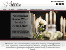 Tablet Screenshot of brucehawkinsfuneralhome.com